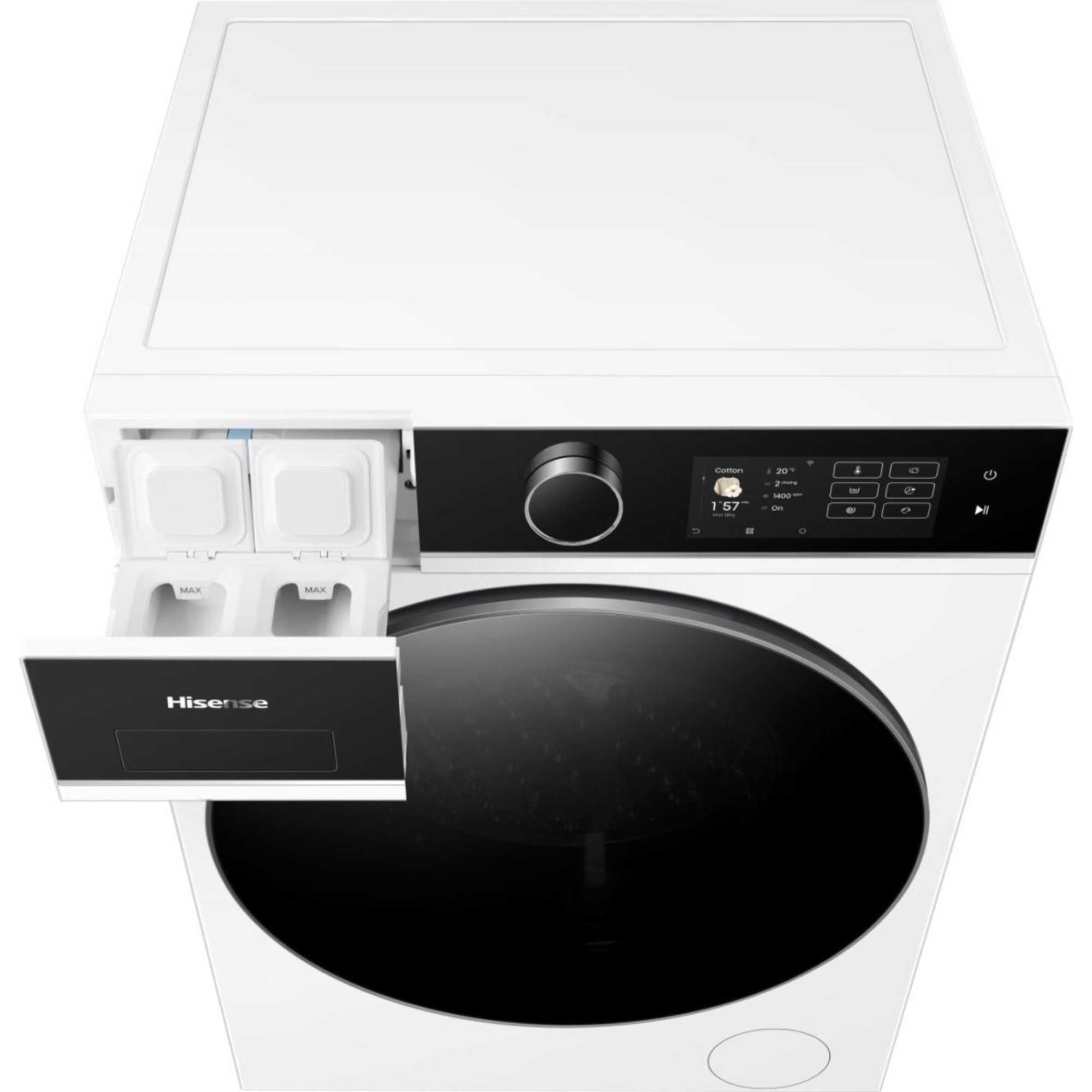 Hisense 12 kg Trommel und 1400 Umdrehungen