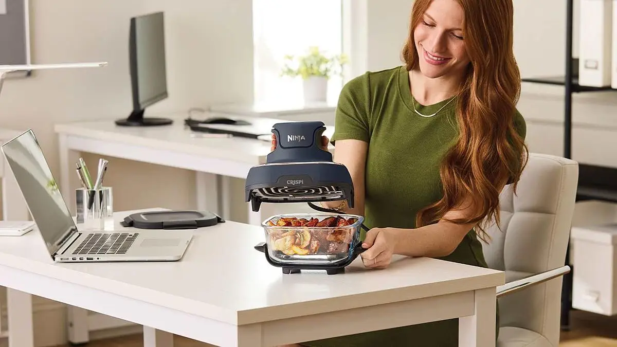 Glasbehälter der Ninja CRISPi Portable Glass Air Fryer