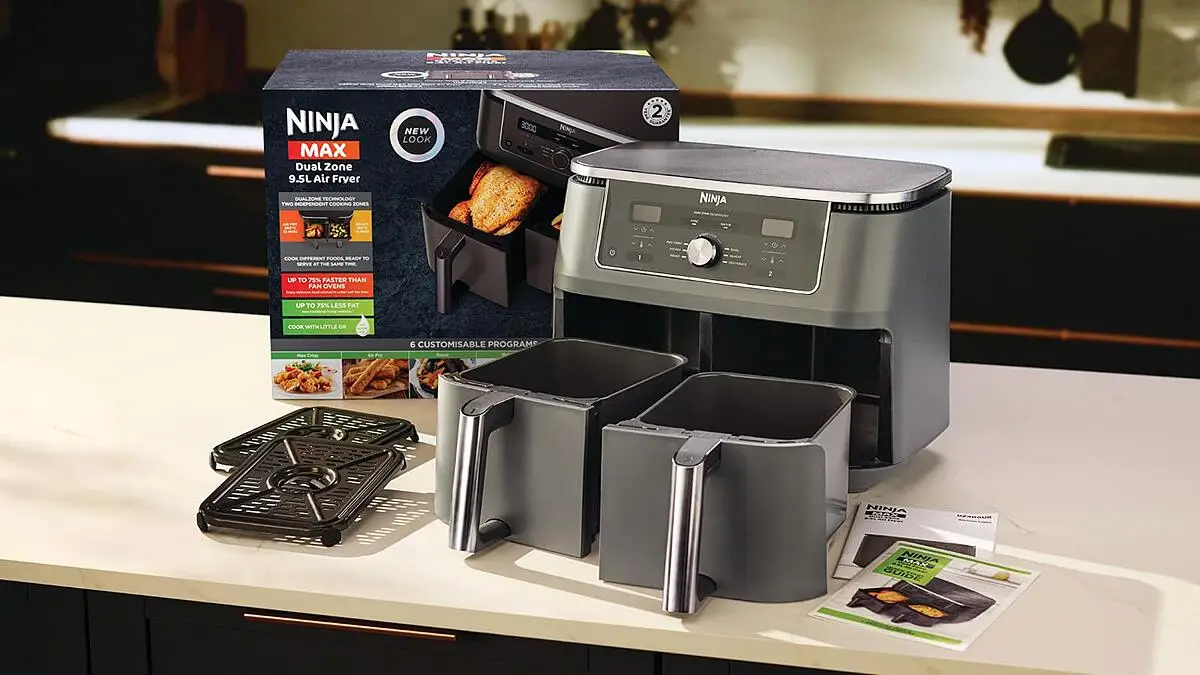Lieferumfang der Ninja DZ400UK Max Air Fryer