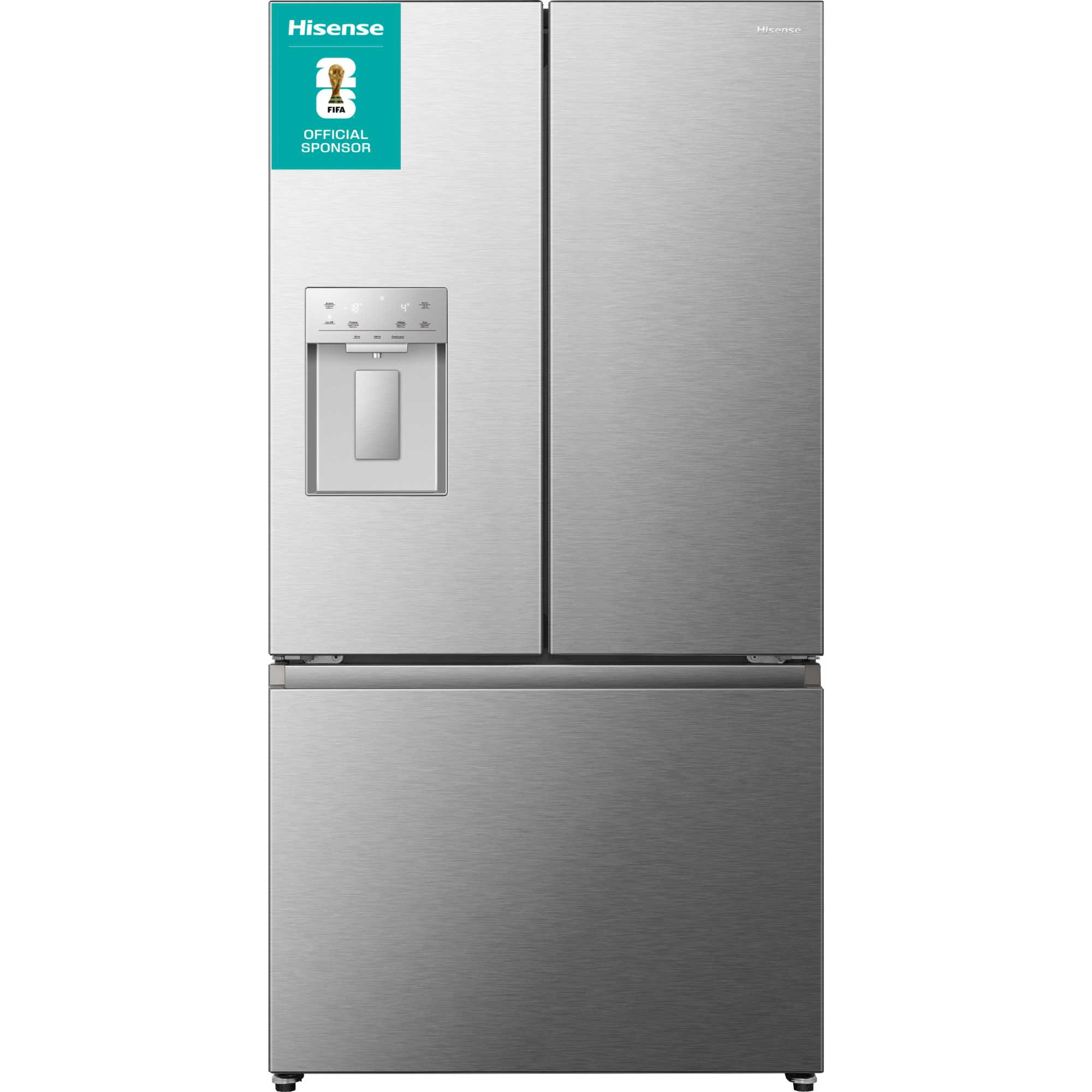 HIS-RF815N4SESE-FIFA Hisense RF815N4SESE PureFlat American Style Kühl-Gefrierkombination – 634 L – Edelstahl – Bild 1