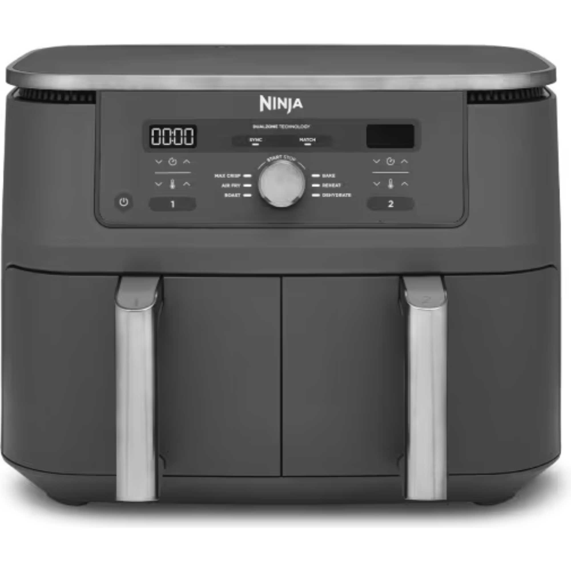 NIN-DZ400UK-J Ninja DZ400UK Max 6-in-1 Dual Zone Air Fryer 9.5L - Black – Bild 1